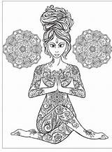 Yoga Meditation Malvorlagen Meditative Ausmalen Erwachsene Colorir Mädchen Ausmalbilder Kunst sketch template