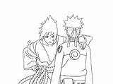 Coloring Naruto Sasuke Pages Vs Popular sketch template
