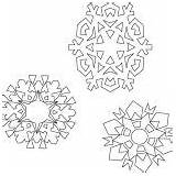 Snowflakes Coloring Wonder Various Type sketch template