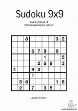 Sudoku Schwer 9x9 Ausdrucken Kostenlos Schwere Raetseldino Lösung Rätsel sketch template