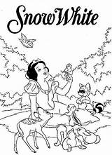 Snowwhite Coloringfolder Coloringhome sketch template