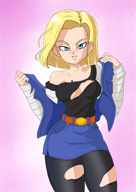 Android 18 By Snowmantofu On Newgrounds