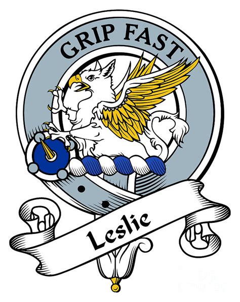 Leslie Clan Badge Drawing By Heraldry