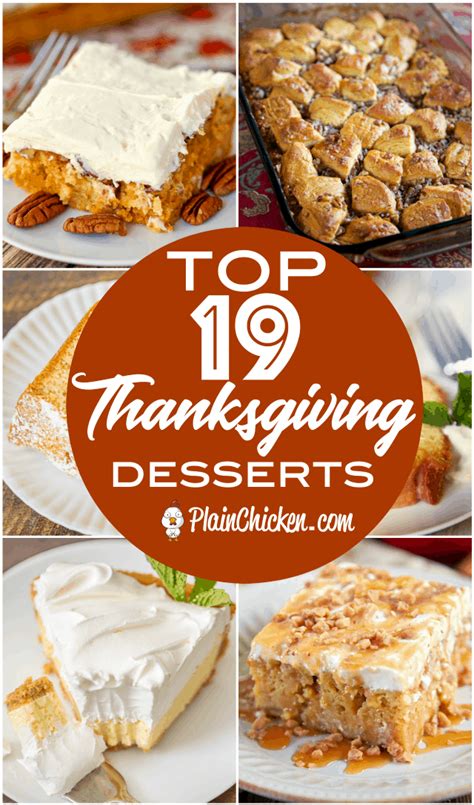 top 19 thanksgiving desserts plain chicken