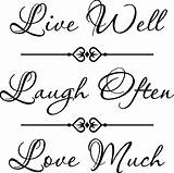 Coloring Laugh Live Pages Word Well Often Much Wall Vinyl Printable Quotes Sticker Decal Words Color Biz Lettering Getcolorings Decals sketch template