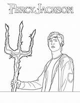 Percy Colorear Poseidon Trident Annabeth Tridente Hellokids Coloriages Danieguto sketch template