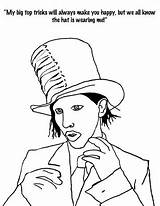 Marilyn Manson Coloring Book Comment Top Mom sketch template
