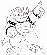 Mario Bowser Coloring Pages Printable Super Koopa Bros Goomba King Troopa Color Junior Print Vs Avatar Dry Getcolorings Getdrawings Pointing sketch template