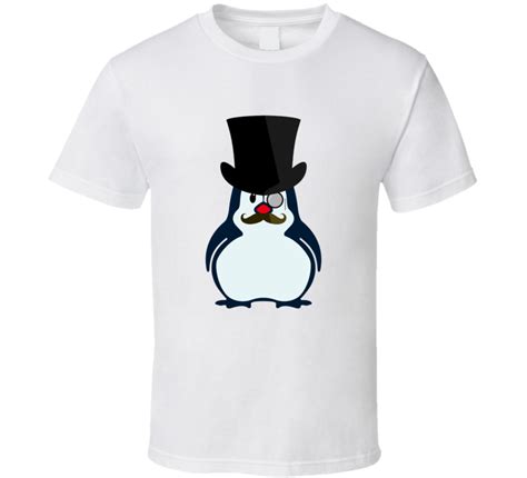 mysteriously awesome top hat penguin wearing  monacle  shirt