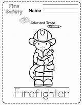 Safety Fire Preschool Printables Worksheets Coloring Toddler Pdf Prep Print Coloringhome sketch template