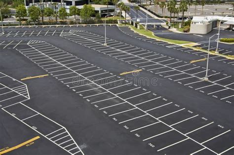 large parking lot large numbered space parking lot   aff