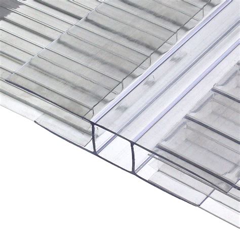 2m 10mm Clear H Section Joining Strip Upvc Plastic Muntin For