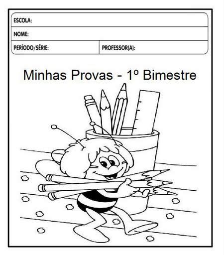 capas de prova prontas  imprimir capas de provas   bimestre