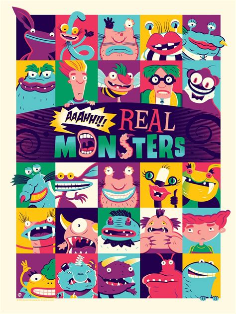 aaahh real monsters character poster  mnwachukwu  deviantart