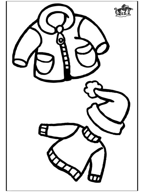 snow clothes coloring page coloring home