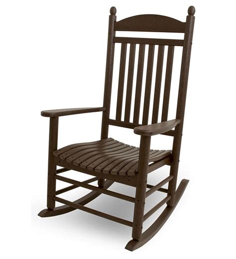 outdoor polywood jefferson rocking chair black plowhearth
