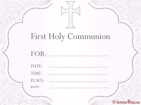 communion invitation cards invitation world