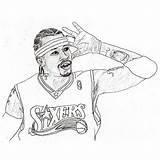 Iverson Allen Coloring Pages Printable Color Getdrawings Getcolorings sketch template