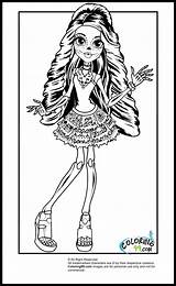 Monster High Coloring Pages Scaris Skelita Calaveras Travel Colouring Characters Drawings Cartoon Choose Board Easy Printable Library Girls Ministerofbeans sketch template