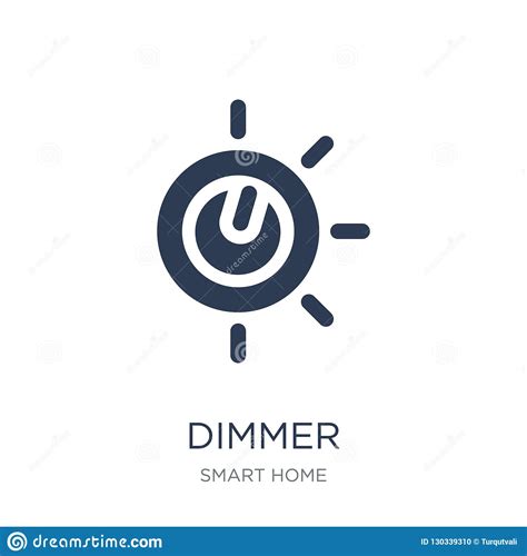 dimmer icon trendy flat vector dimmer icon  white background stock vector illustration