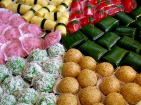 Indonesian Traditional Sweet Bites Green Snacks Rice Cakes Snacks