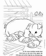 Coloring Pages Farm Pig Animal Printable Color Kids Barnyard Sheets Pigs Raisingourkids Clipart Gif Printables Popular Printing Help Baby Library sketch template