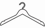 Hanger Clipart Coat Clothes Clip Clipground Wire sketch template
