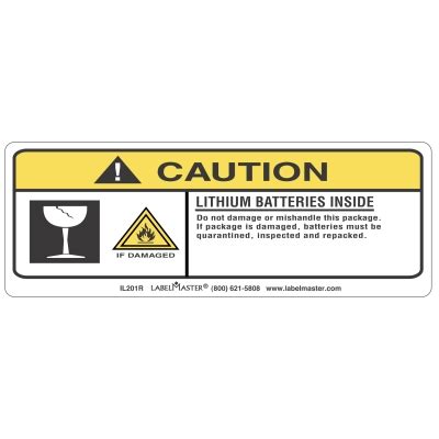 lithium battery warning label ythoreccio