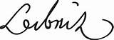 Leibniz Gottfried Wilhelm Gotfrid Leibnitz Unterschrift Vil Signature Anthrowiki Erlijioa sketch template