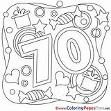 Birthday Coloring Pages 70 Happy Years Sheet Sheets Title Coloringpagesfree sketch template