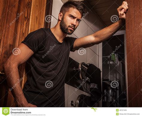 attractive men indoor stock image image