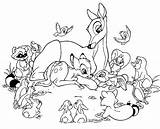 Bambi Coloring Pages Disney Cartoon Kids Wallpaper Drawing Printable Colour Book Colouring Thumper Sheets Flower Exclusive Princess Drawings Entitlementtrap Visit sketch template
