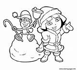 Dora Coloring Pages Christmas Winter Boots Kids Printable Explorer 14c5 Color Print Princess Colorings Books Getcolorings Games Getdrawings Colouring Coloriage sketch template