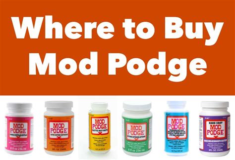wondering   buy mod podge  stores