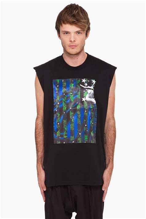 Givenchy Iris Pin Up Tank Top In Black For Men Lyst