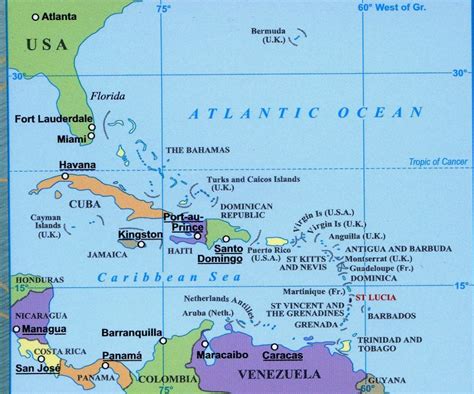 St Lucia 1 50 000 Gizi Map