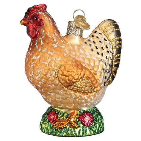 spring chicken ornament birdhouse ornaments bird ornaments
