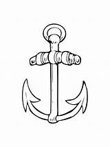 Anchor Coloring sketch template