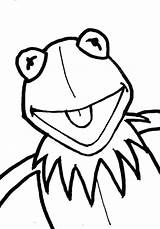 Kermit Frog Coloring Pages Drawing Kids Colouring Line Clipartmag Clip Printable Clipart sketch template