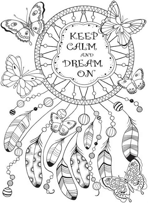 dream catcher coloring printable page  images dream catcher