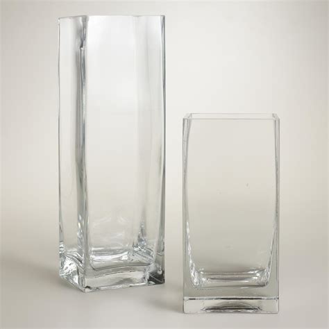 Clear Glass Square Vases World Market