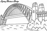 Bridge Sydney Harbour Coloring Australia Icon Pages Kids Colouring Color Famous Bridges Activities Book Choose Board Drawings Sketch Kidsplaycolor sketch template