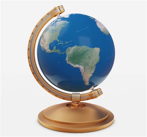 simple globe  model cgtrader