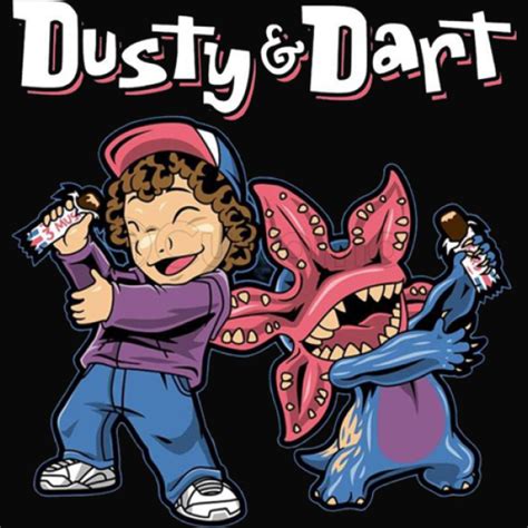 Stranger Things Dusty And Dart Cartoon Parody Apron Customon