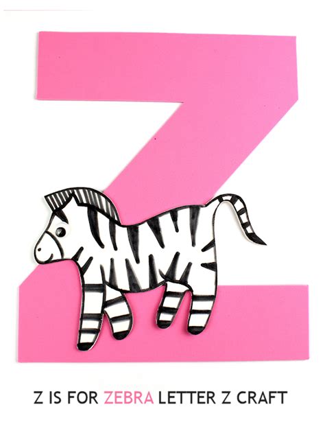 zebra letter  craft  kid