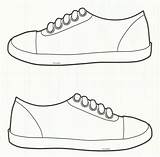 Shoes Printable Sneaker Template Sneakers Coloring Shoe Pages Clipart Boy Cat Colouring Preschool Templates Worksheets Pete Paper Kids Books Drawing sketch template