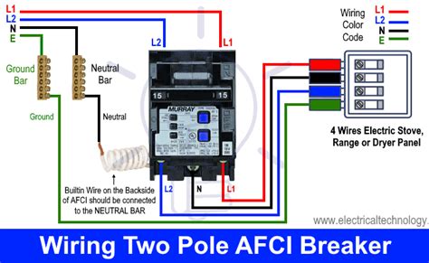 wire  afci breaker arc fault circuit interrupter wiring