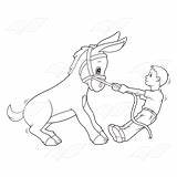 Stubborn Pulling Donkey Boy Clipart Abeka Clip Gray sketch template