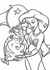 Coloring Princess Ariel Pages Disney Kids Beautiful Printables Wuppsy Mermaid Colouring Book Little Print Fargelegging Popular Cartoon Tegninger Visit sketch template