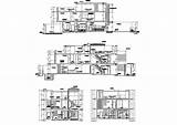 Autocad Dwg Bungalow Cadbull sketch template